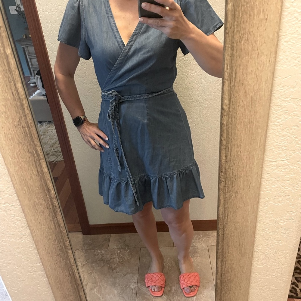 Paige denim wrap dress.